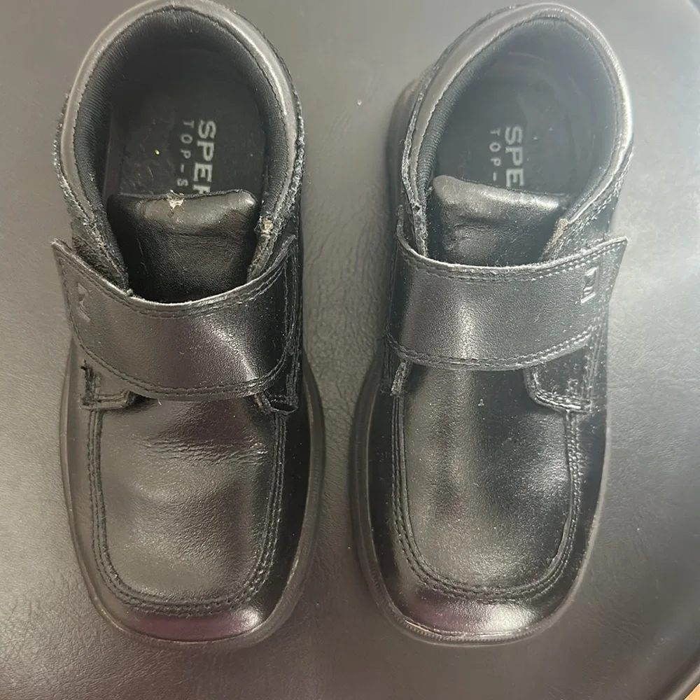 Sperry Top-Sider black boys dress‎ shoes size 9